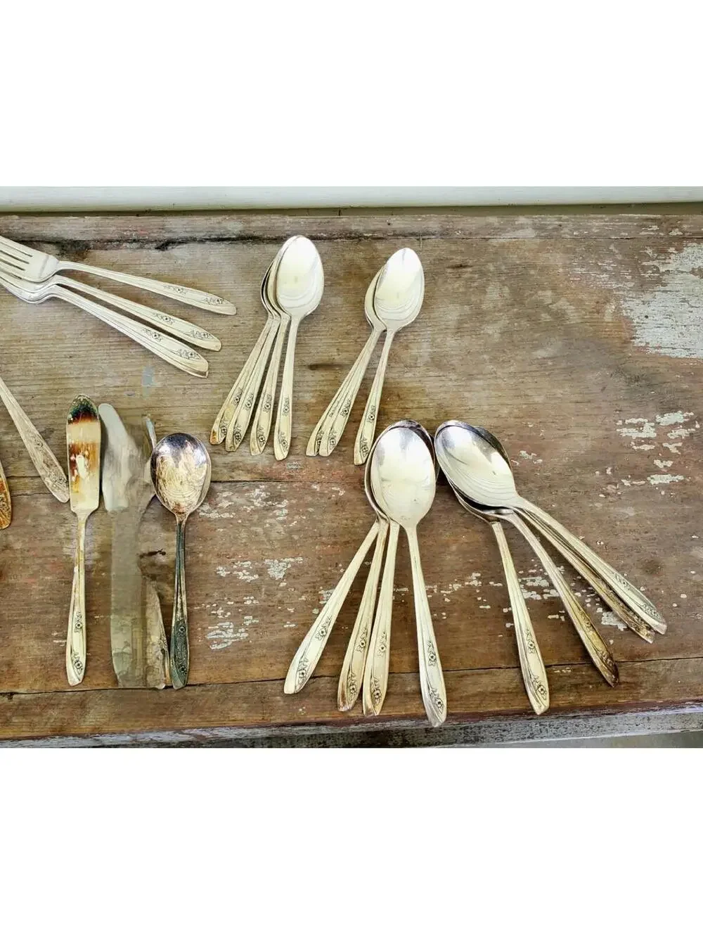 Lady Fair, Rogers silverplate, flatware set for 6, Silverware 40 pcs